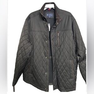 This is a Daniel Cremieux men's black quilted jacket size XL New